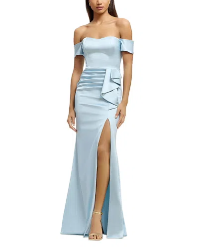DRESS THE POPULATION DRESS THE POPULATION GABRIELLE OFF-THE-SHOULDER GOWN