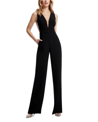 DRESS THE POPULATION DRESS THE POPULATION KATRINA PLUNGING NECK JUMPSUIT