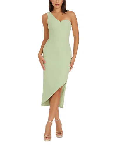 DRESS THE POPULATION DRESS THE POPULATION MAGNOLIA ASYMMETRIC DRESS