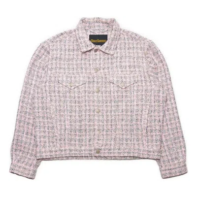DREW HOUSE Drew House Boucle Mascot Oversized Trucker Jacket 'Pink'