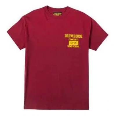 DREW HOUSE Drew House Burgundy Community T-shirt 'Red'