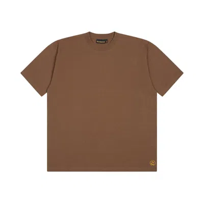 DREW HOUSE MEN'S DREW HOUSE BASIC SHORT SLEEVE TEE SHIRT IN BROWN