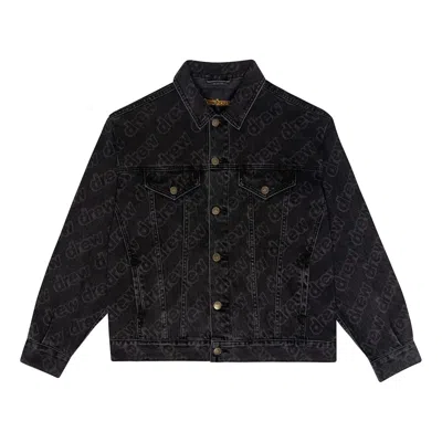 DREW HOUSE Drew House Oversized Trucker Jacket 'Black Secret Repeat'