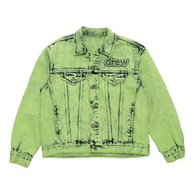 DREW HOUSE Drew House Oversized Trucker Jacket 'Painted Lime'