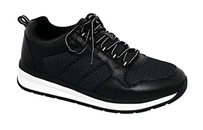DREW SHOES MEN'S ROCKET ATHLETIC SHOES IN BLACK