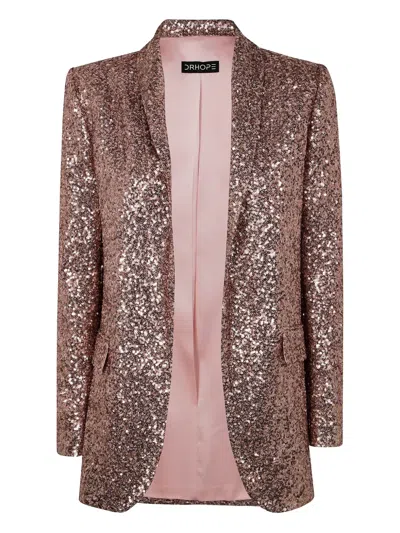 DRHOPE SEQUIN-EMBELLISHED BLAZER