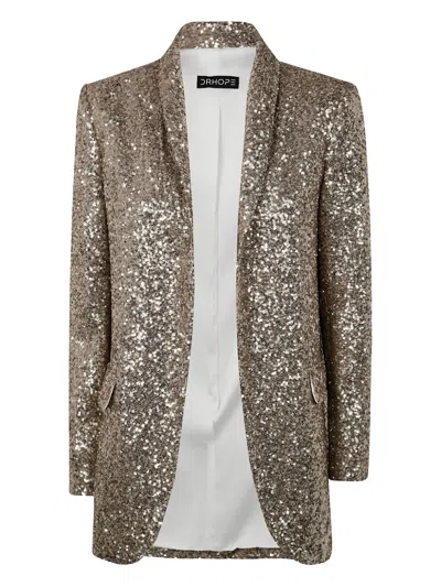 DRHOPE SEQUIN-EMBELLISHED BLAZER