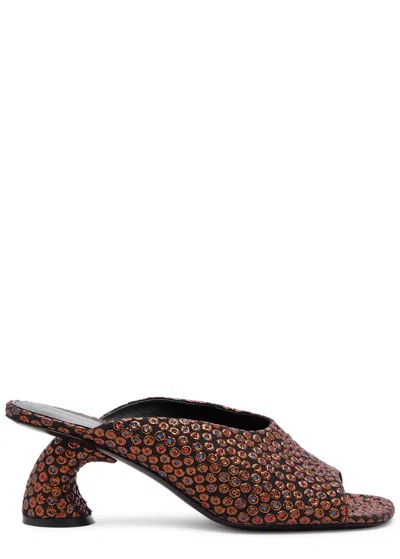 DRIES VAN NOTEN DRIES VAN NOTEN 75 METALLIC-JACQUARD MULES