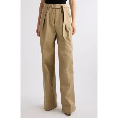 DRIES VAN NOTEN DRIES VAN NOTEN BELTED BAGGY COTTON TWILLPANTS