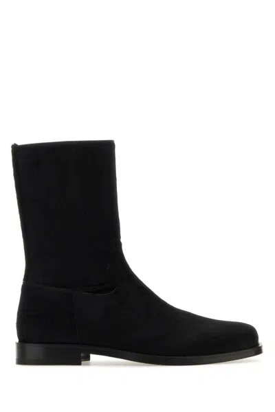 DRIES VAN NOTEN MEN BLACK ANKLE BOOTS, 6 LUXURY BOOTS FOR MEN DARVEYS