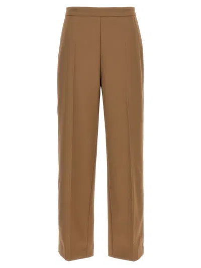 DRIES VAN NOTEN WOMEN BROWN WIDE LEG PANT, 24 LUXURY PANTS FOR WOMEN DARVEYS