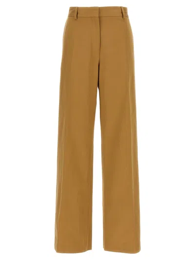 DRIES VAN NOTEN WOMEN BROWN WIDE LEG PANT, 28 LUXURY PANTS FOR WOMEN DARVEYS