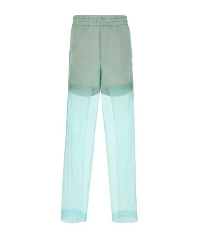 DRIES VAN NOTEN DRIES VAN NOTEN LAYERED SEMI-SHEER TROUSERS