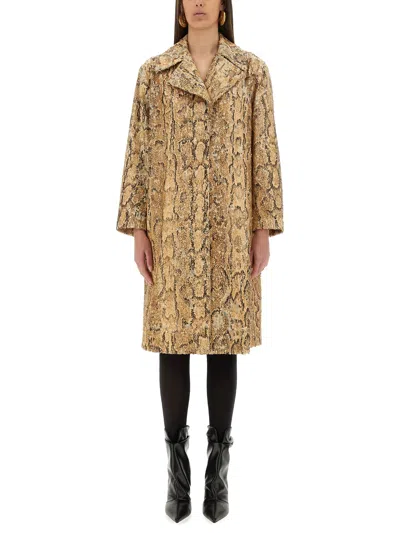 DRIES VAN NOTEN LONG COAT WITH SEQUINS