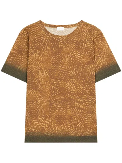 DRIES VAN NOTEN PASTE PAPER ALL-OVER PRINT T-SHIRT