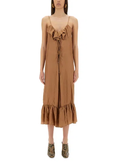 DRIES VAN NOTEN DRIES VAN NOTEN PETTICOAT DRESS WITH RUFFLES