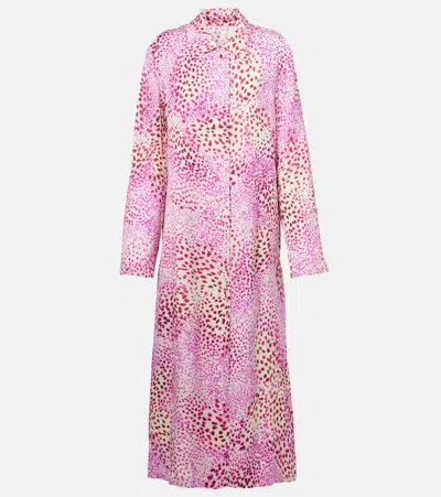 DRIES VAN NOTEN PRINTED JACQUARD COAT