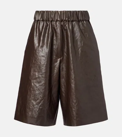 DRIES VAN NOTEN SATIN BERMUDA SHORTS