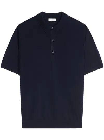 DRIES VAN NOTEN SHORT-SLEEVE MERINO-WOOL POLO SHIRT