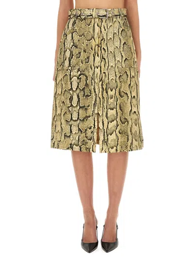 DRIES VAN NOTEN DRIES VAN NOTEN SKIRT WITH ANIMAL PATTERN