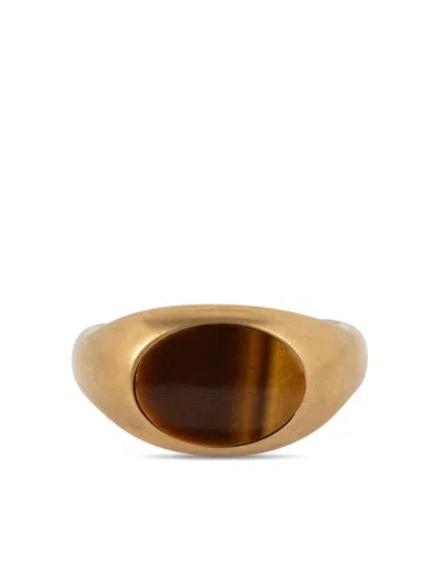 DRIES VAN NOTEN STONE SIGNET RING