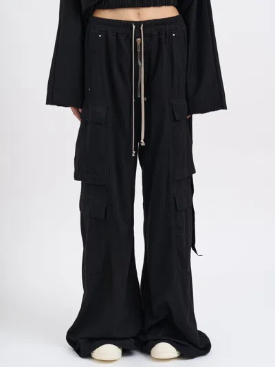DRKSHDW DRKSHDW DOUBLE CARGO JUMBO PANTS BELAS BLACK
