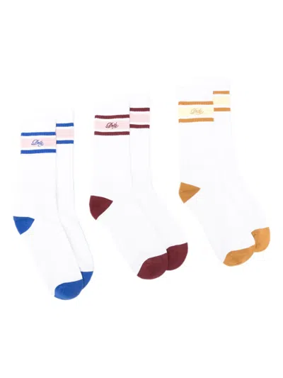 DRÔLE DE MONSIEUR LA CHAUSSETTE DRÔLE RAYÉE SOCKS (PACK OF THREE)