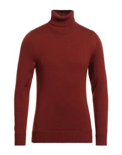 DRUMOHR DRUMOHR MAN TURTLENECK BRICK SIZE 46 MERINO WOOL