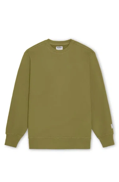 DRUTHERS NYC DRUTHERS NYC ORGANIC COTTON 685 GSM FRENCH TERRY CREWNECK SWEATSHIRT