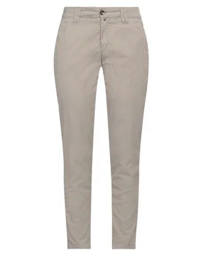 DRYKORN DRYKORN WOMAN PANTS GREY SIZE 27W-34L COTTON, ELASTANE