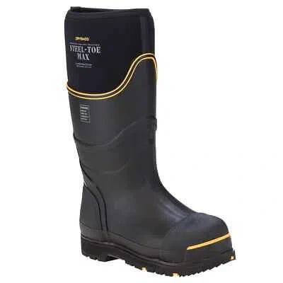 DRYSHOD DRYSHOD STEEL-TOE MAX HI BLACK/YELLOW SIZE 15 BOOTS STM-UH-BK-M15