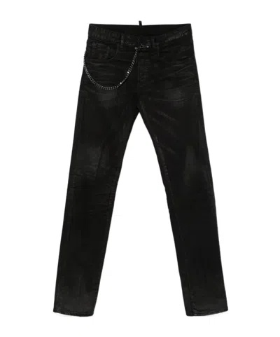 DSQUARED2 DSQUARED2 CHAIN DETAILED SLIM FIT JEANS