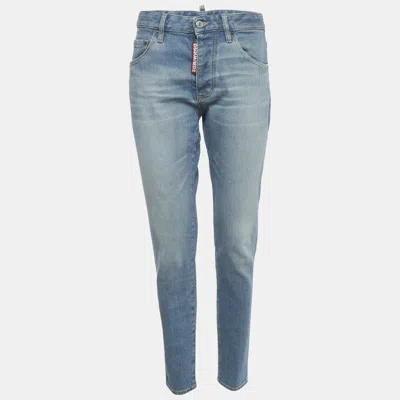 DSQUARED2 BLUE HIGH WAIST DENIM JEANS S WAIST 31"