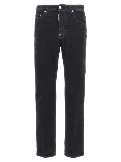 DSQUARED2 MEN BLUE NARROW PANTS, 28 LUXURY PANTS FOR MEN DARVEYS