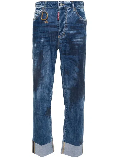 DSQUARED2 BOSTON STRAIGHT-LEG JEANS