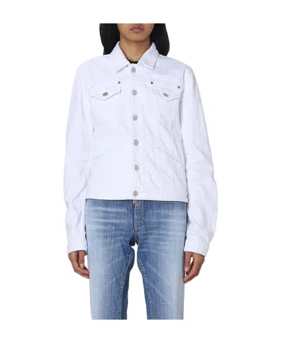 DSQUARED2 DSQUARED2 BUTTONED LONG-SLEEVED DENIM JACKET