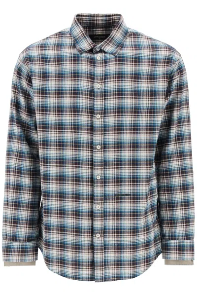 DSQUARED2 DSQUARED2  CHECK SHIRT WITH LAYERED SLEEVES