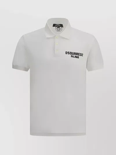 DSQUARED2 COLLAR SHORT SLEEVES TENNIS POLO SHIRT