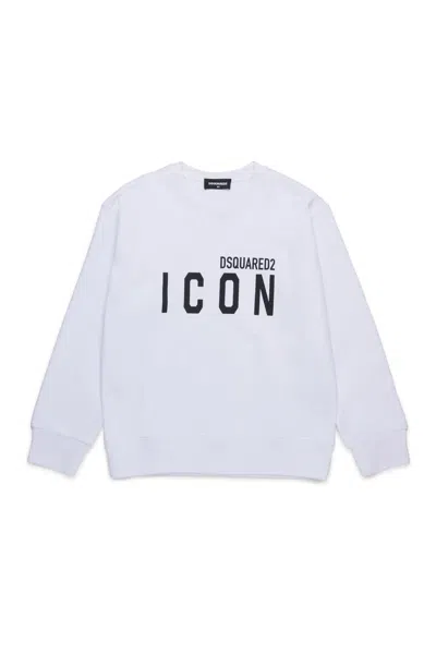 DSQUARED2 FELPA GIROCOLLO CON LOGO ICON