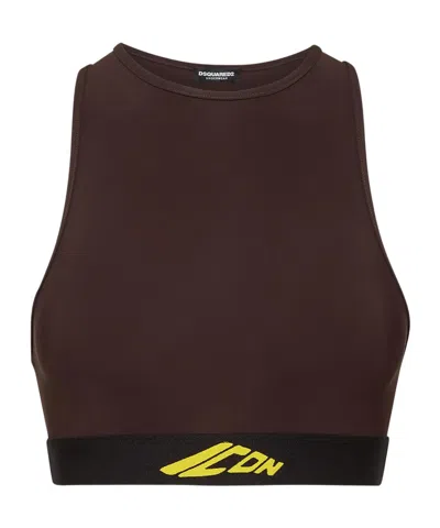 DSQUARED2 CUTOUT SPORTS BRA