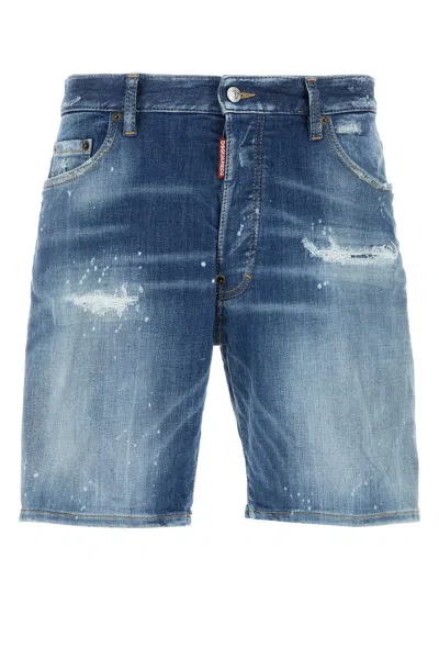 DSQUARED2 DENIM BERMUDA SHORTS