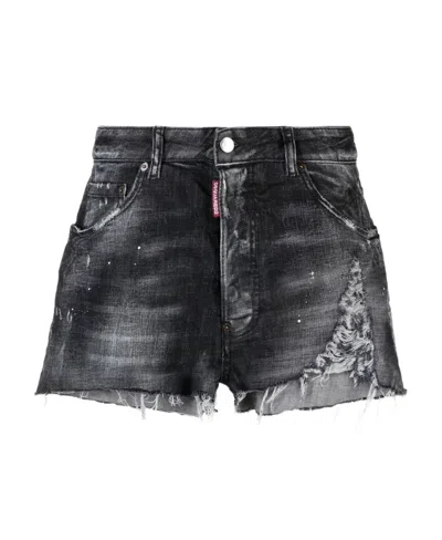 DSQUARED2 DSQUARED2 DISTRESSED DENIM SHORTS