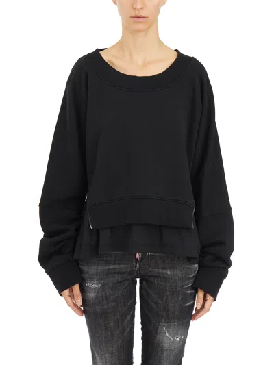 DSQUARED2 DSQUARED2 DOUBLE SHORT SWEATSHIRT