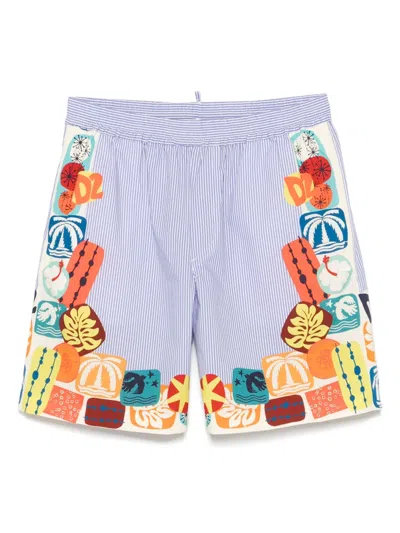 DSQUARED2 ELASTIC-WAISTBAND SHORTS