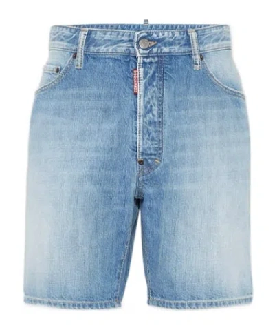 DSQUARED2 DSQUARED2 LOGO PATCH DENIM SHORTS
