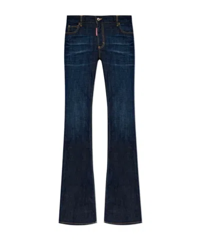 DSQUARED2 DSQUARED2 MID-WAISTED FLARED JEANS