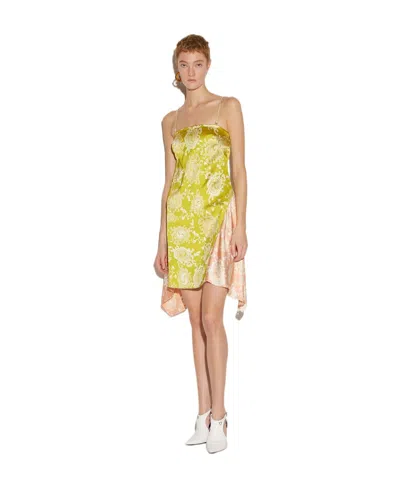 DSQUARED2 DSQUARED2 FLORAL-PRINTED ASYMMETRIC HEM DRAPED DRESS