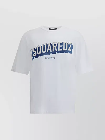 DSQUARED2 GRAPHIC LOGO COTTON T-SHIRT