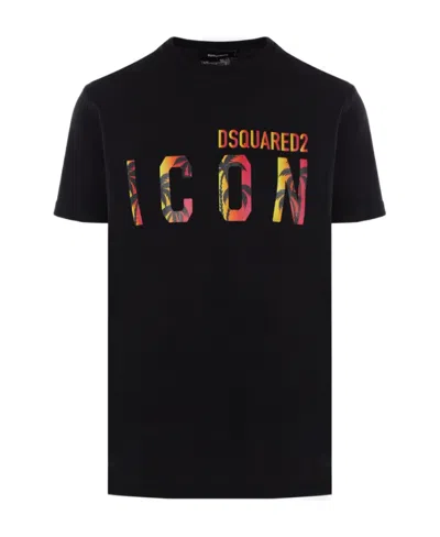 DSQUARED2 DSQUARED2 LOGO PRINTED CREWNECK T-SHIRT