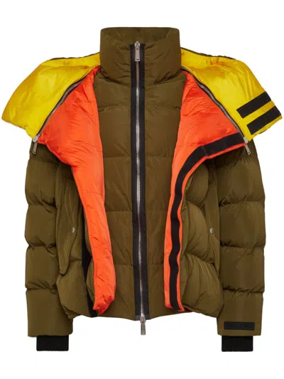 DSQUARED2 LAYERED QUILTED JACKET